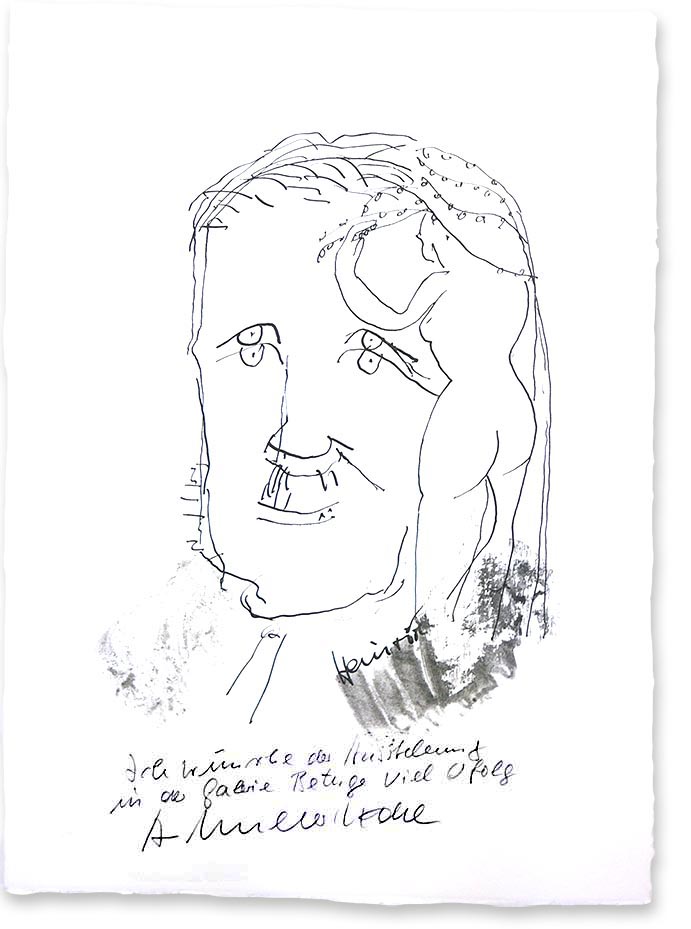 Grafik Armin Mueller-Stahl - mit Widmung